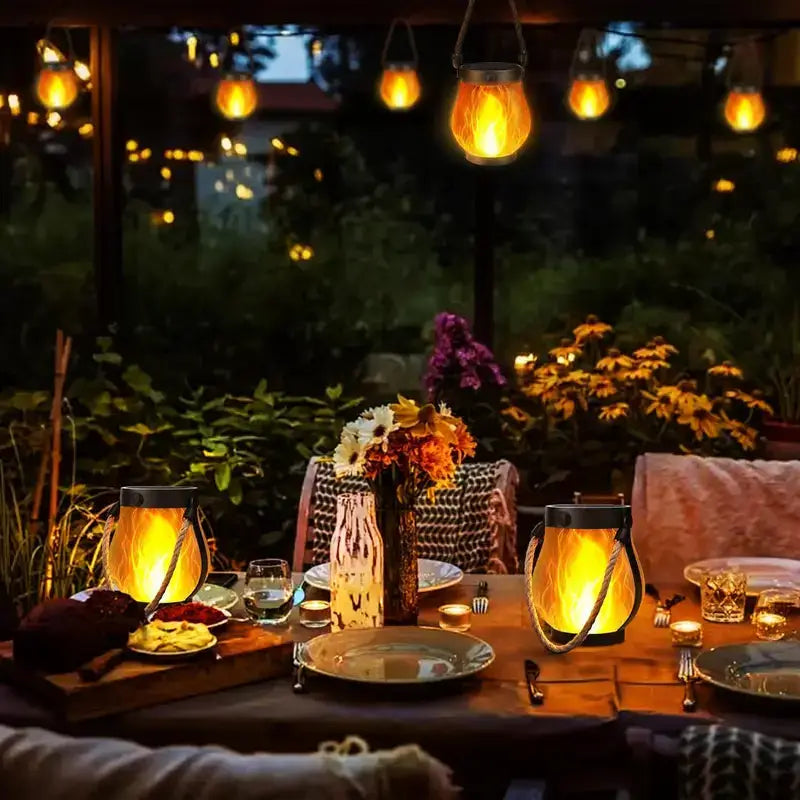 Dancing flame Solar Lantern Lights – Moxuz