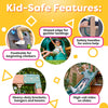 Wooden Outdoor Swing Set with Play Kitchen